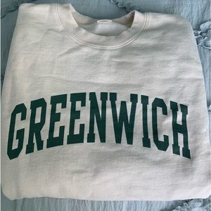 brandy melville greenwich oversized sweatshirt